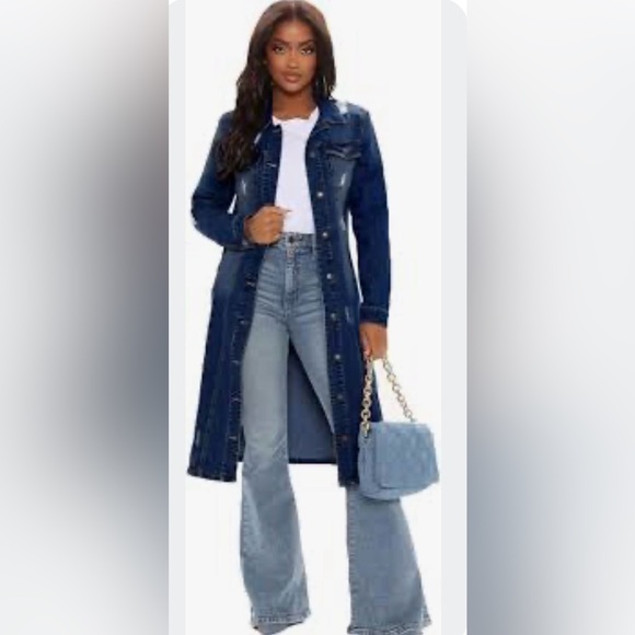 Dresses & Skirts - NWT $139 Classic Dark Denim Duster/Coat/Dress
